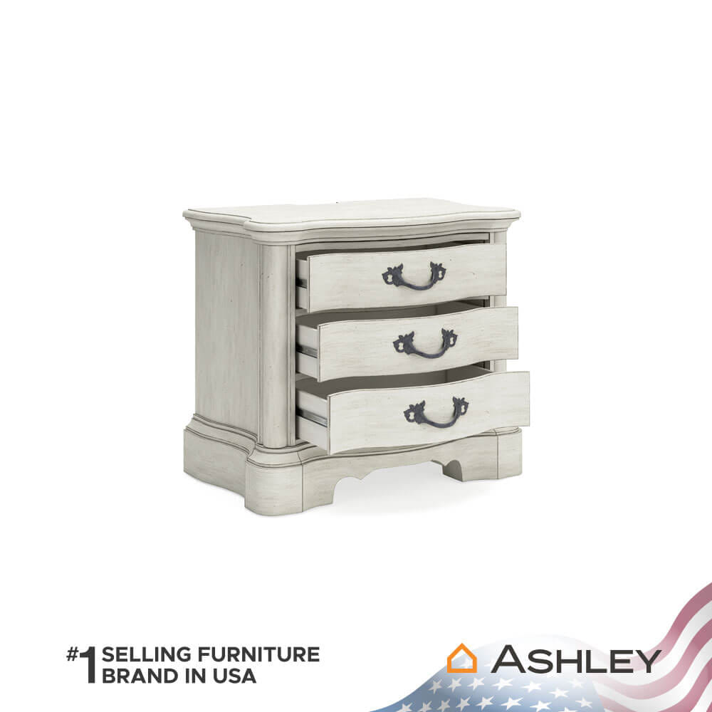 โต๊ะข้างเตียง ASHLEY FURNITURE HOMESTORE รุ่น ARLENDYNE สีขาววินเทจ_3