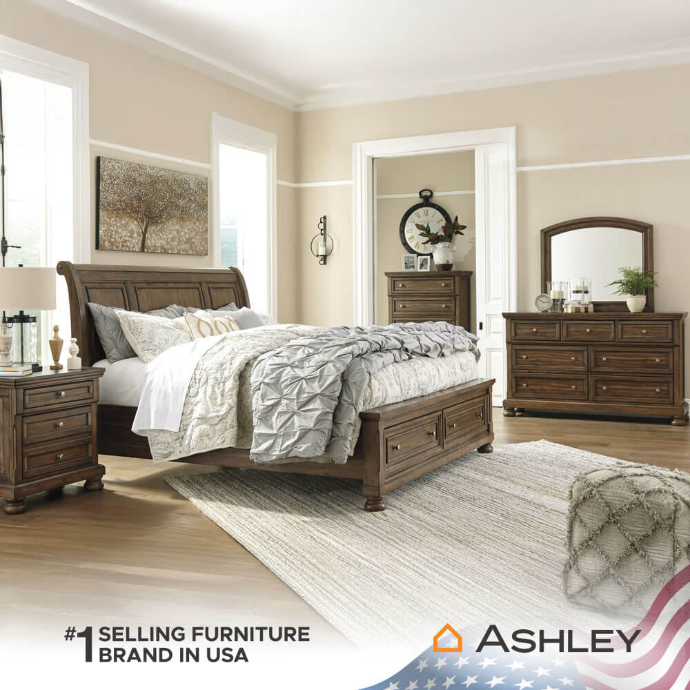 ตู้ข้างเตียง ASHLEY FURNITURE HOMESTORE รุ่น FLYNNTER สีน้ำตาล_3