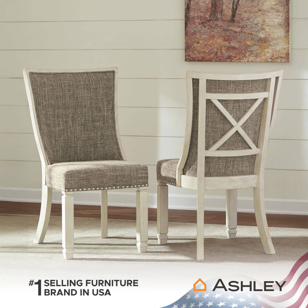 เก้าอี้ทานข้าว ASHLEY FURNITURE HOMESTORE รุ่น BOLANBURG-B สีขาววินเทจ
