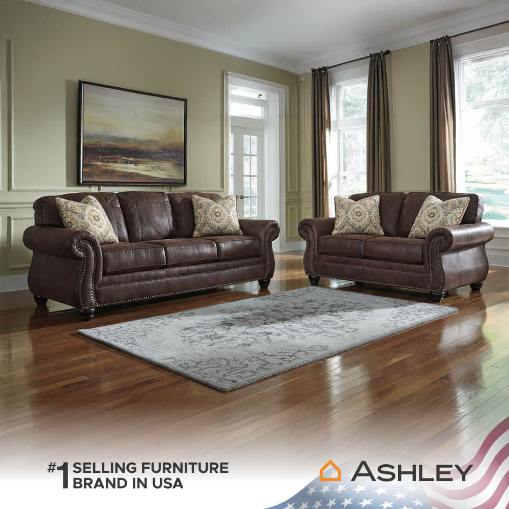โซฟา 3 ที่นั่ง ASHLEY FURNITURE HOMESTORE รุ่น W80070-O/3 สีน้ำตาลเข้ม