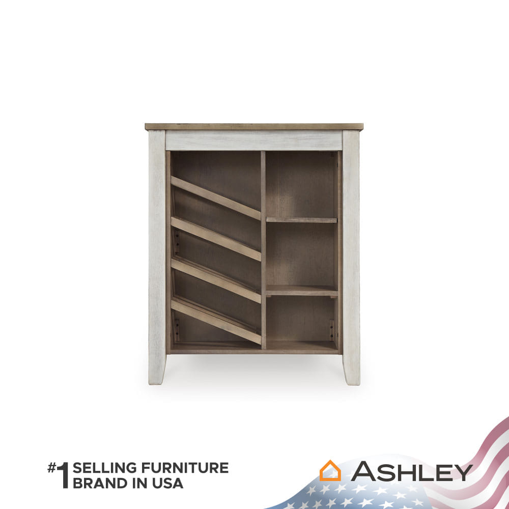 โต๊ะบาร์ พร้อมช่องเก็บของ ASHLEY FURNITURE HOMESTORE รุ่น SKEMPTON/152 สีขาววินเทจ