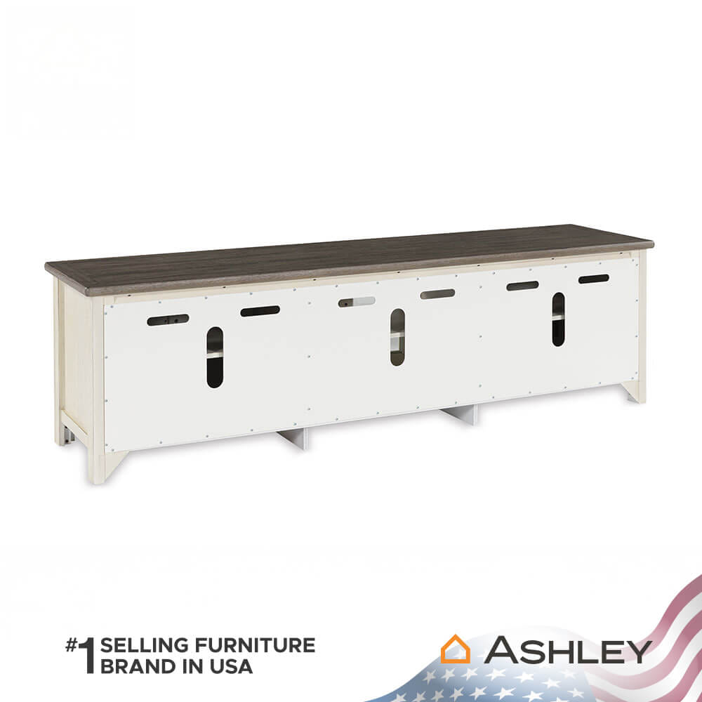 ตู้วางทีวี ASHLEY FURNITURE HOMESTORE รุ่น BOLANBURG/200 สีขาววินเทจ