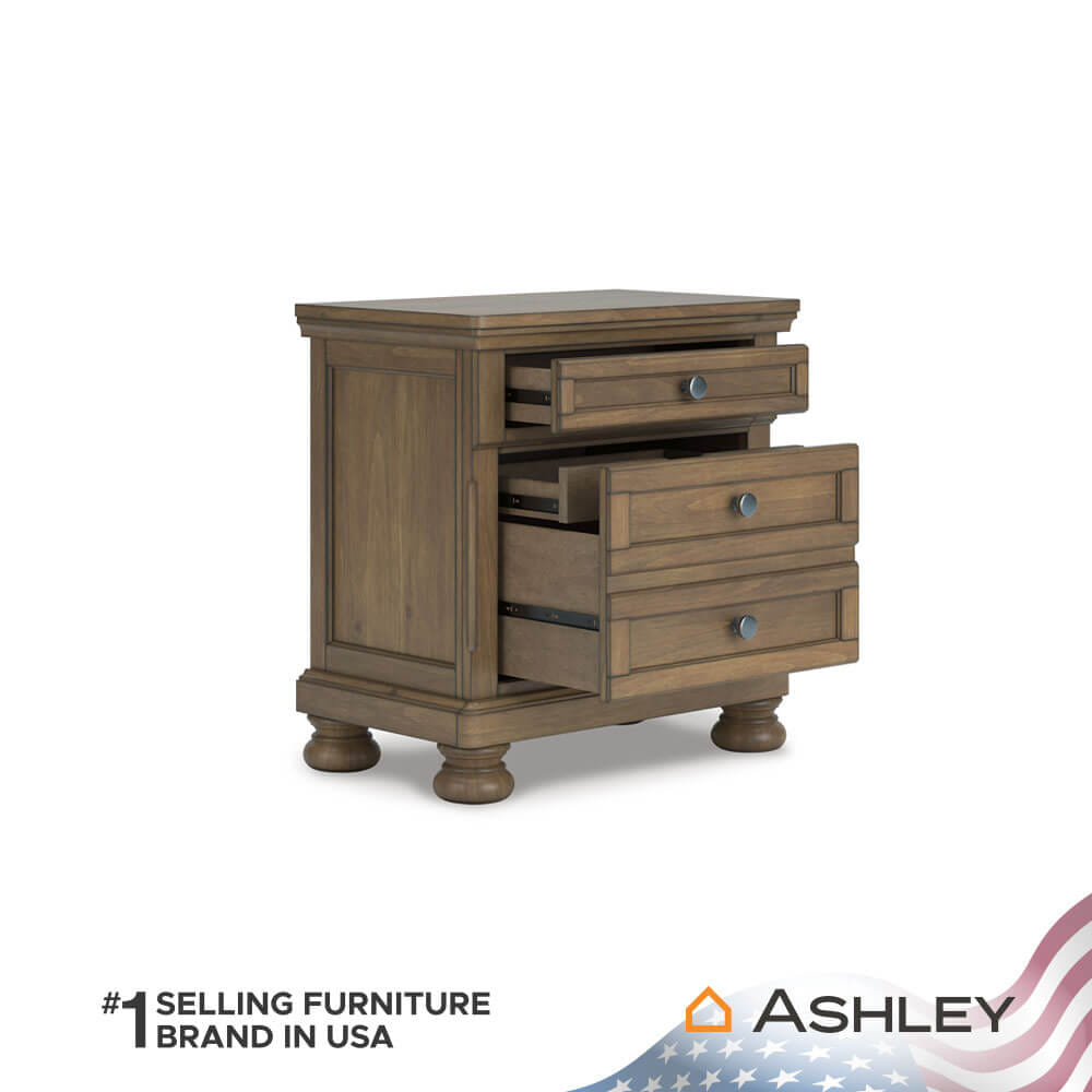ตู้ข้างเตียง ASHLEY FURNITURE HOMESTORE รุ่น VANDENMORE สีน้ำตาล