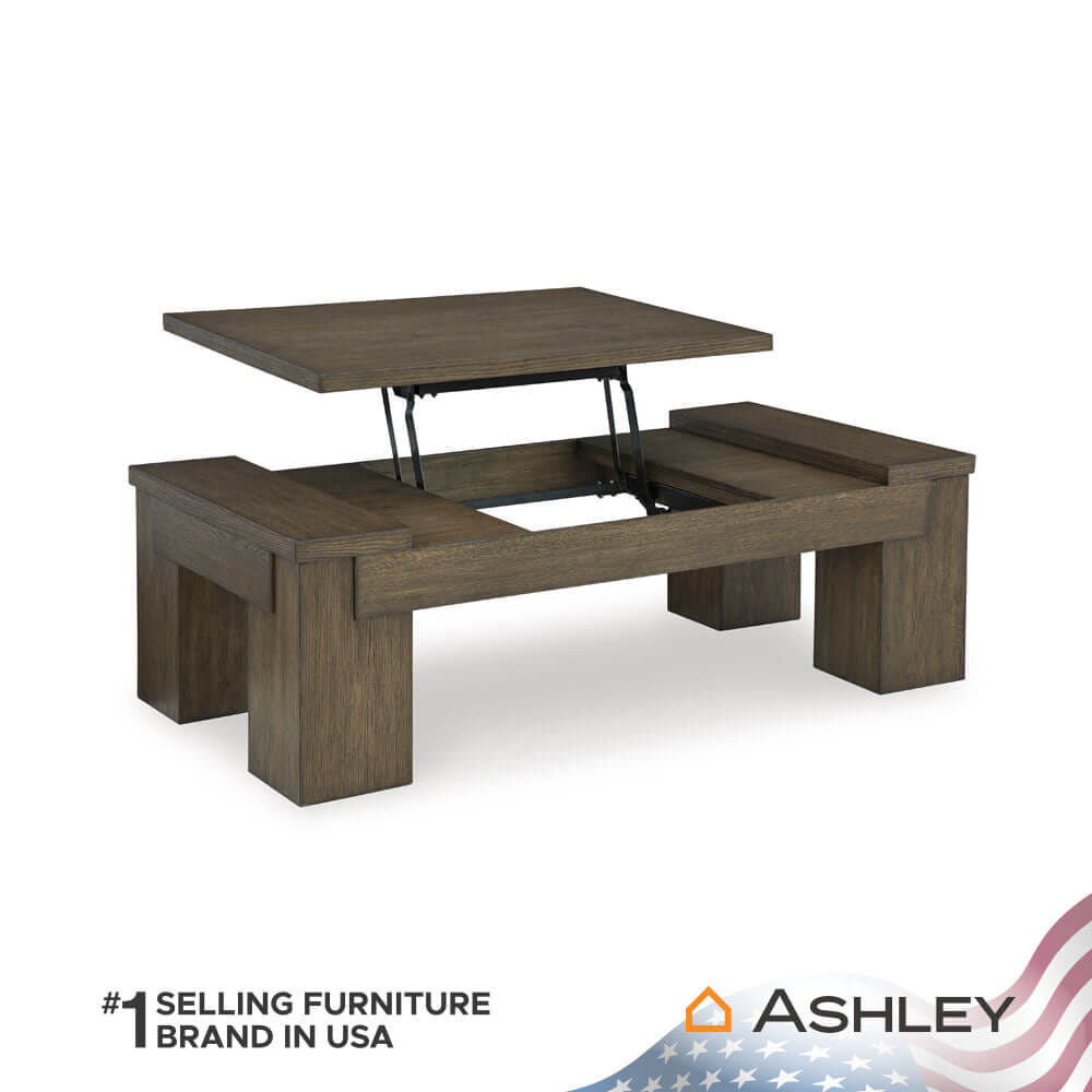 โต๊ะกลาง พร้อมลิฟท์ท็อป ASHLEY FURNITURE HOMESTORE รุ่น ROSSWAIN/137 สีน้ำตาล