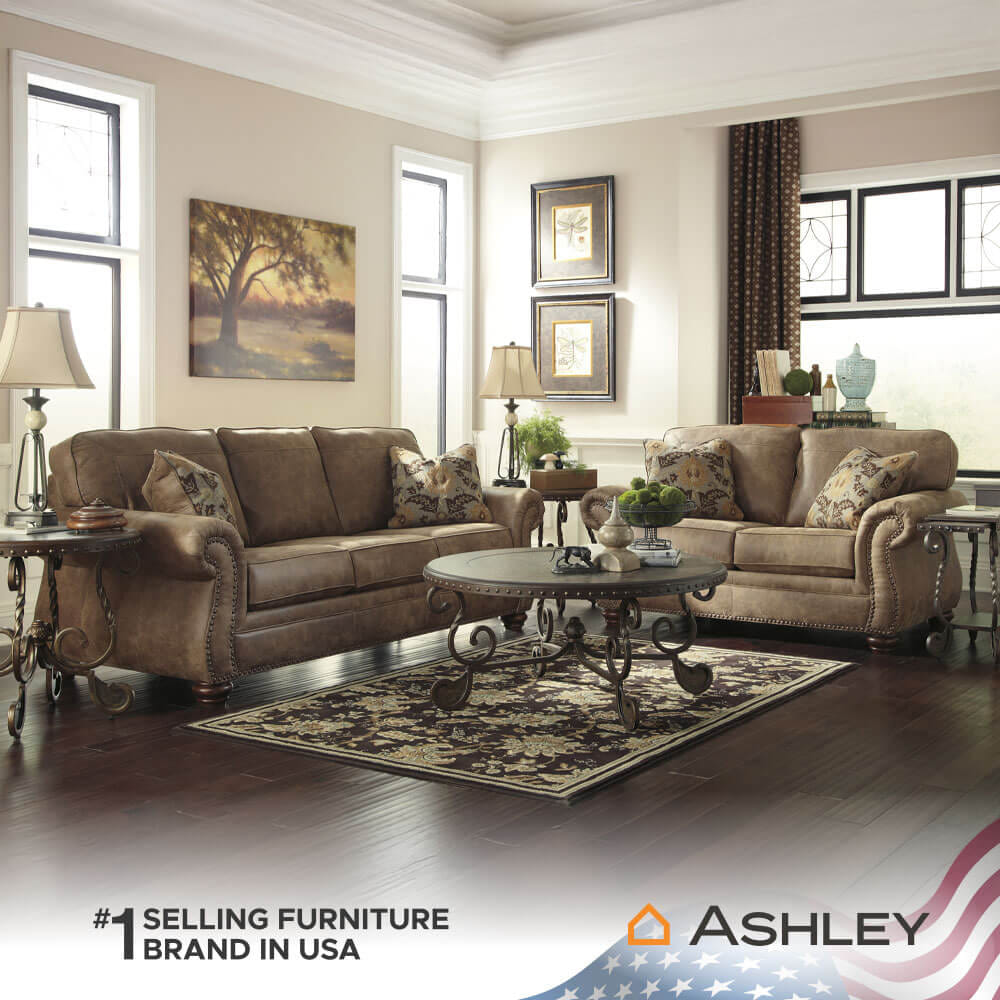 โซฟา 2 ที่นั่ง ASHLEY FURNITURE HOMESTORE รุ่น LARKINHURST/2 สีน้ำตาล