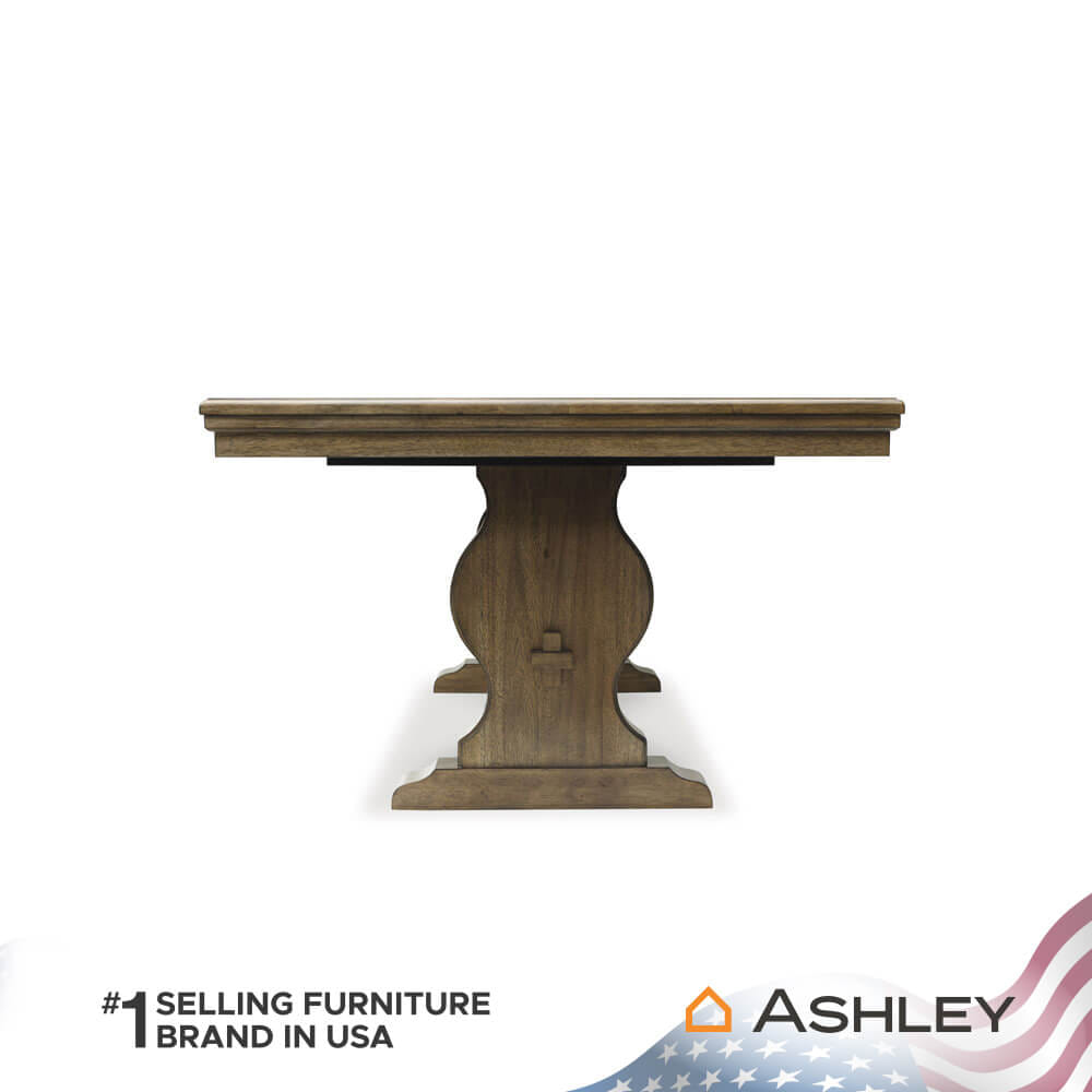 โต๊ะอาหาร ปรับขนาดได้ ASHLEY FURNITURE HOMESTORE รุ่น STURLAYNE/172-218 สีน้ำตาล