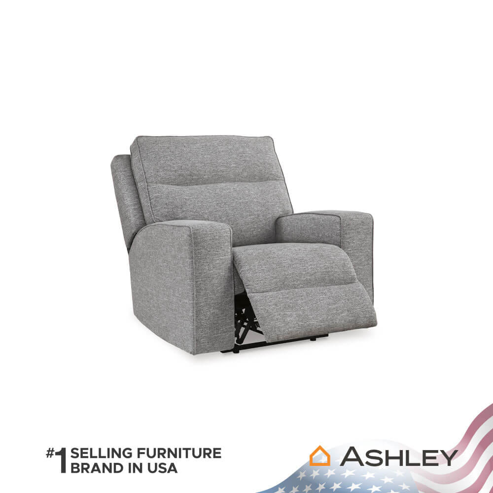 โซฟาปรับเอนไฟฟ้า 1 ที่นั่ง พร้อมพนักพิงศีรษะปรับได้ ASHLEY FURNITURE HOMESTORE รุ่น BISCOE/1RM สีเทาอ่อน