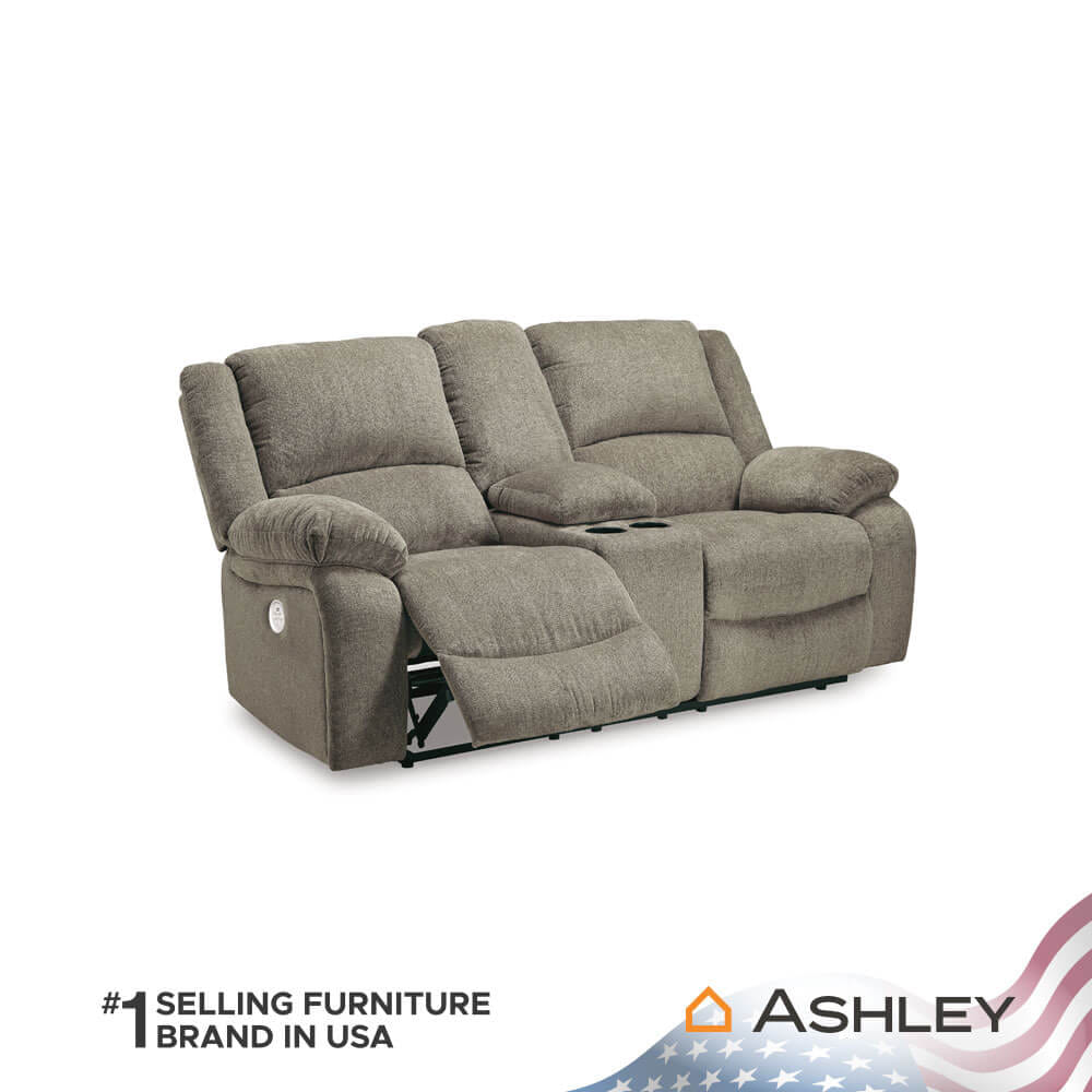 โซฟาปรับเอนไฟฟ้า 2 ที่นั่งพร้อมที่วางแขน ASHLEY FURNITURE HOMESTORE รุ่น DRAYCOLL/2RRM สีน้ำตาลอ่อน
