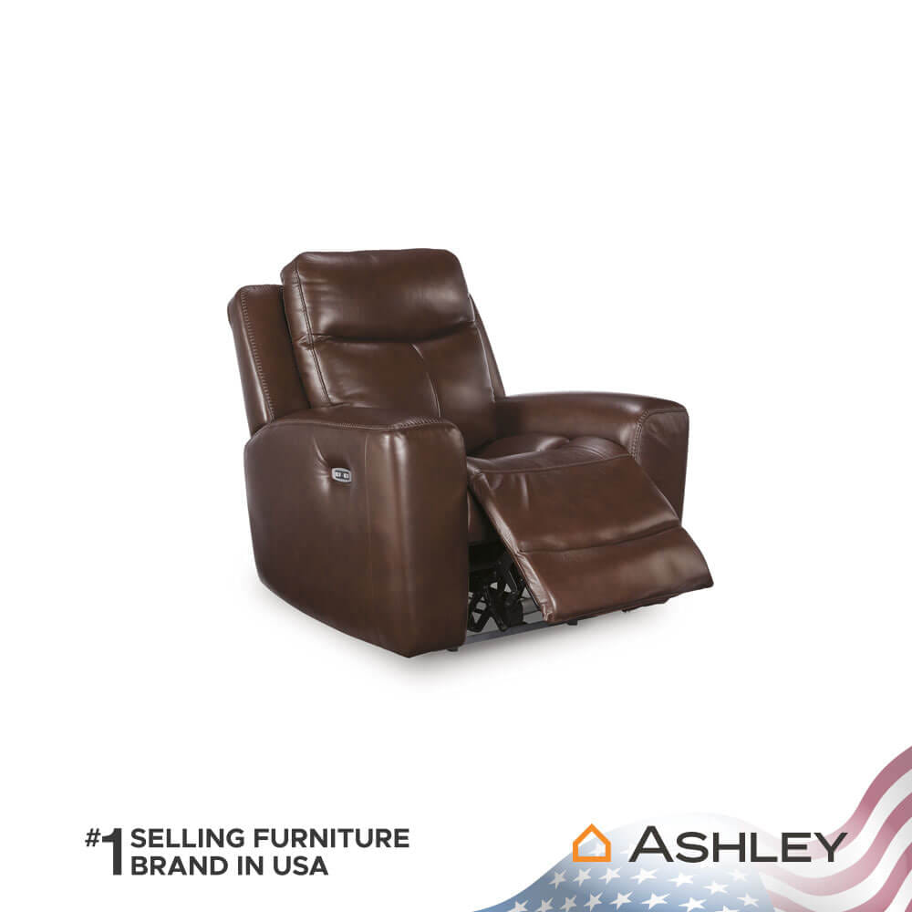โซฟาปรับเอนนอนไฟฟ้า 1 ที่นั่ง ASHLEY FURNITURE HOMESTORE  รุ่น MOMENTUM MOVES/1RM สีน้ำตาลเข้ม