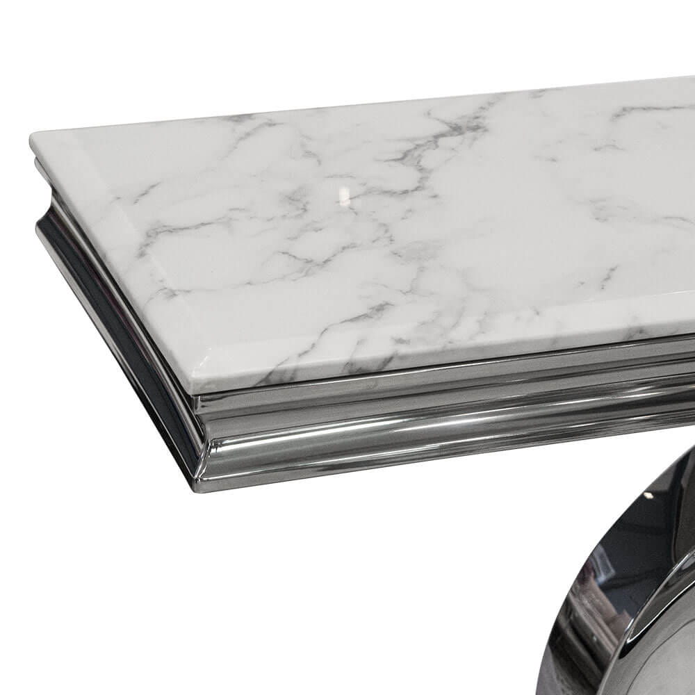 โต๊ะคอนโซล CHIC REPUBLIC รุ่น MENDIOLA-CH/140 MARBLE สีขาว_4