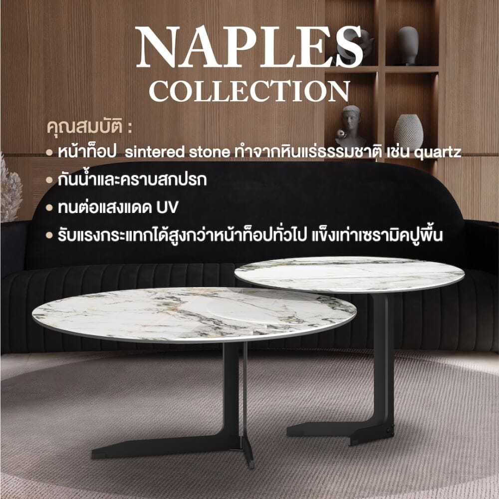 โต๊ะข้าง CHIC REPUBLIC รุ่น NAPLES/60 สีขาวฟลอเรนซ์_4