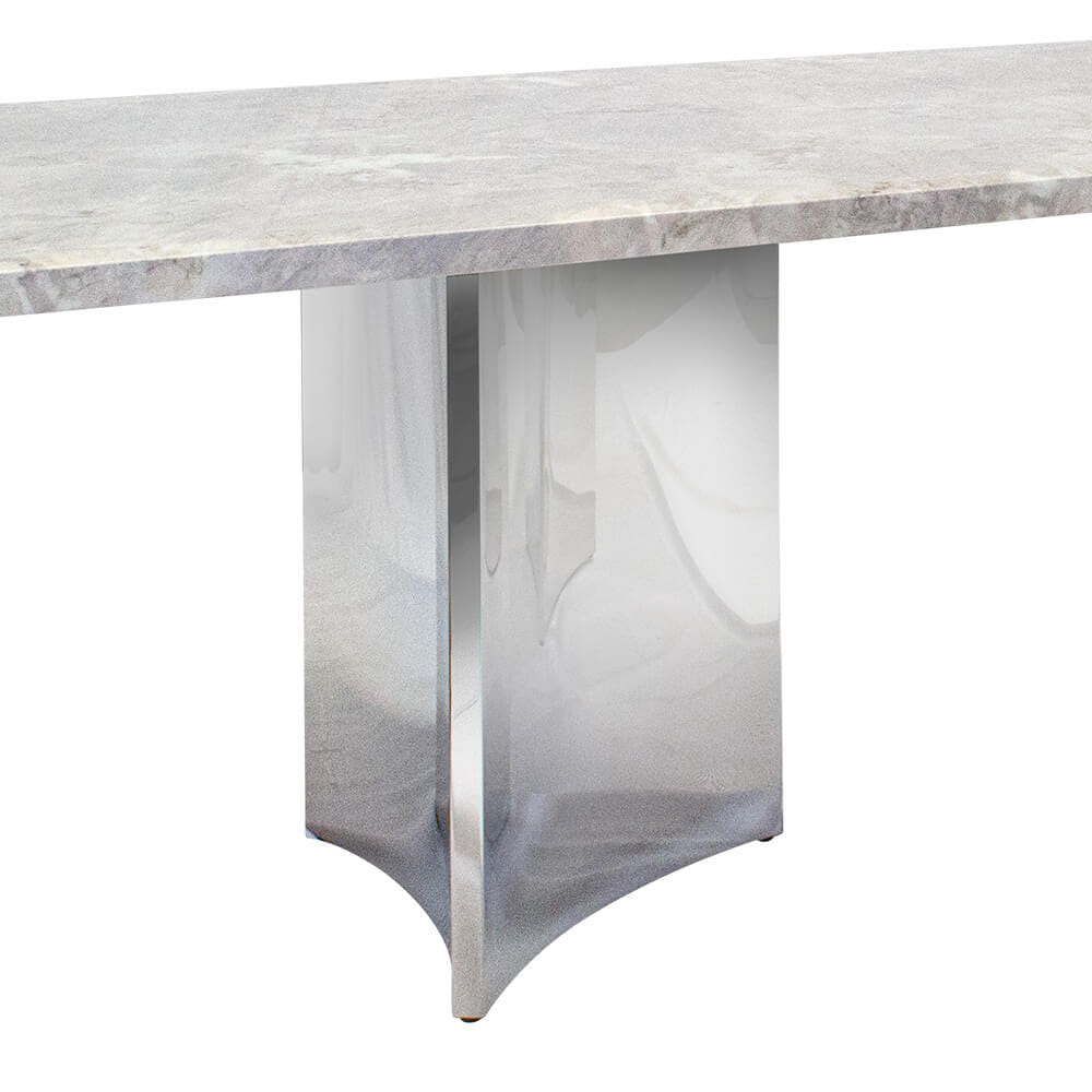 โต๊ะอาหาร CHIC REPUBLIC รุ่น AEOLUS-CH/240 MARBLE สีเทาอ่อน_4