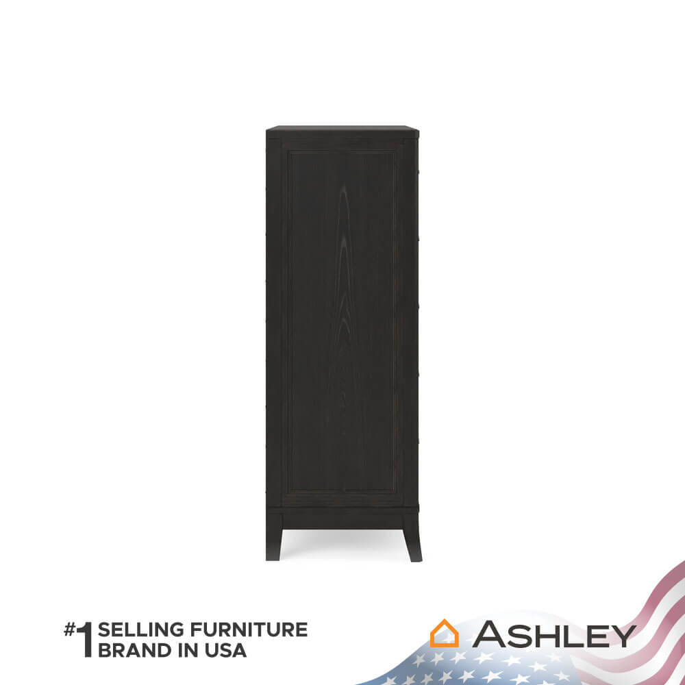ตู้ลิ้นชัก 5 ลิ้นชัก ASHLEY FURNITURE HOMESTORE รุ่น WELLTERN/101 สีดำ