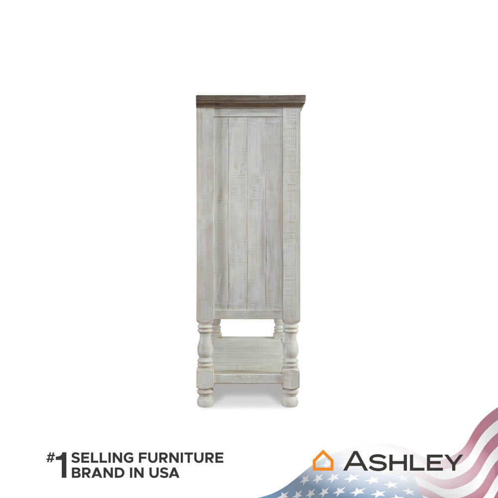 ตู้เตี้ยบานผสม ASHLEY FURNITURE HOMESTORE รุ่น HAVALANCE/113 สีขาววินเทจ