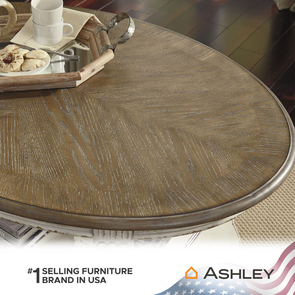โต๊ะกลาง ASHLEY FURNITURE HOMESTORE รุ่น REALYN/122 สีขาววินเทจ_4