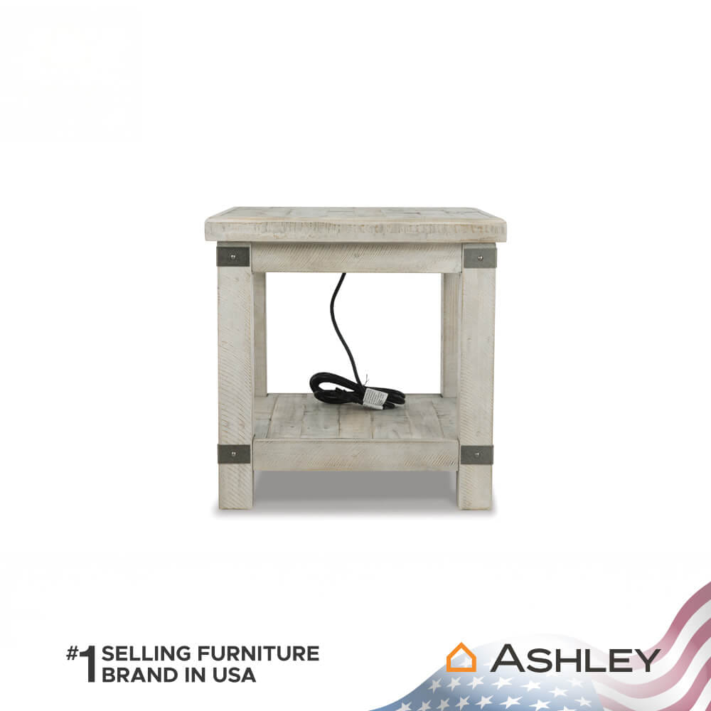 โต๊ะข้าง ASHLEY FURNITURE HOMESTORE รุ่น CARYNHURST/60 สีขาววินเทจ