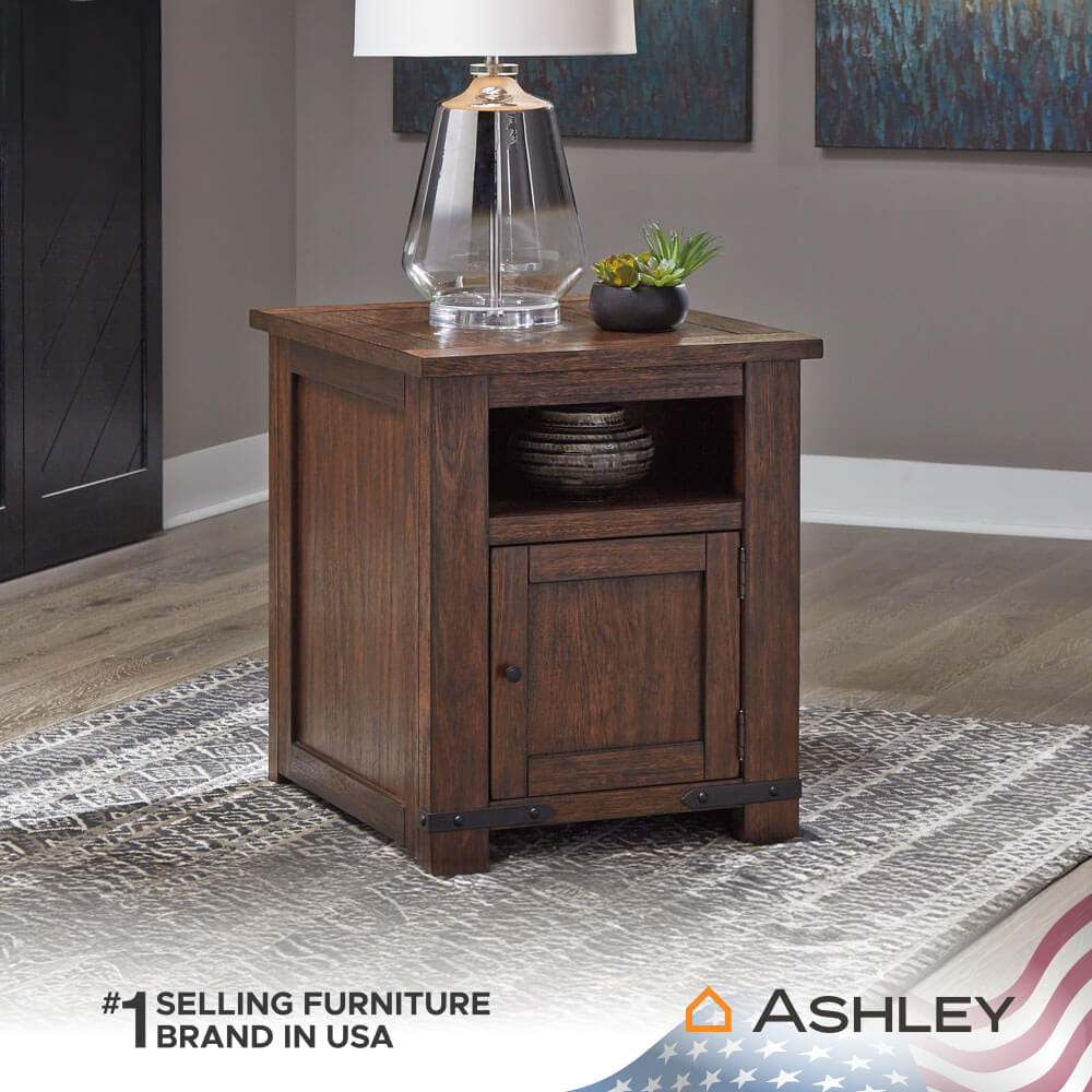 โต๊ะข้าง ASHLEY FURNITURE HOMESTORE รุ่น BUDMORE/56 สีน้ำตาล_4
