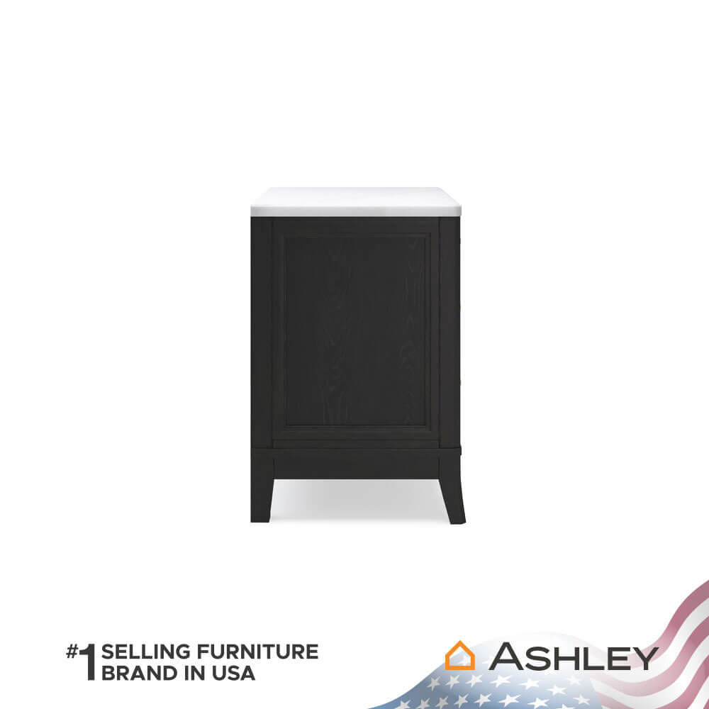ตู้ข้างเตียง ASHLEY FURNITURE HOMESTORE รุ่น WELLTERN สีดำ_4