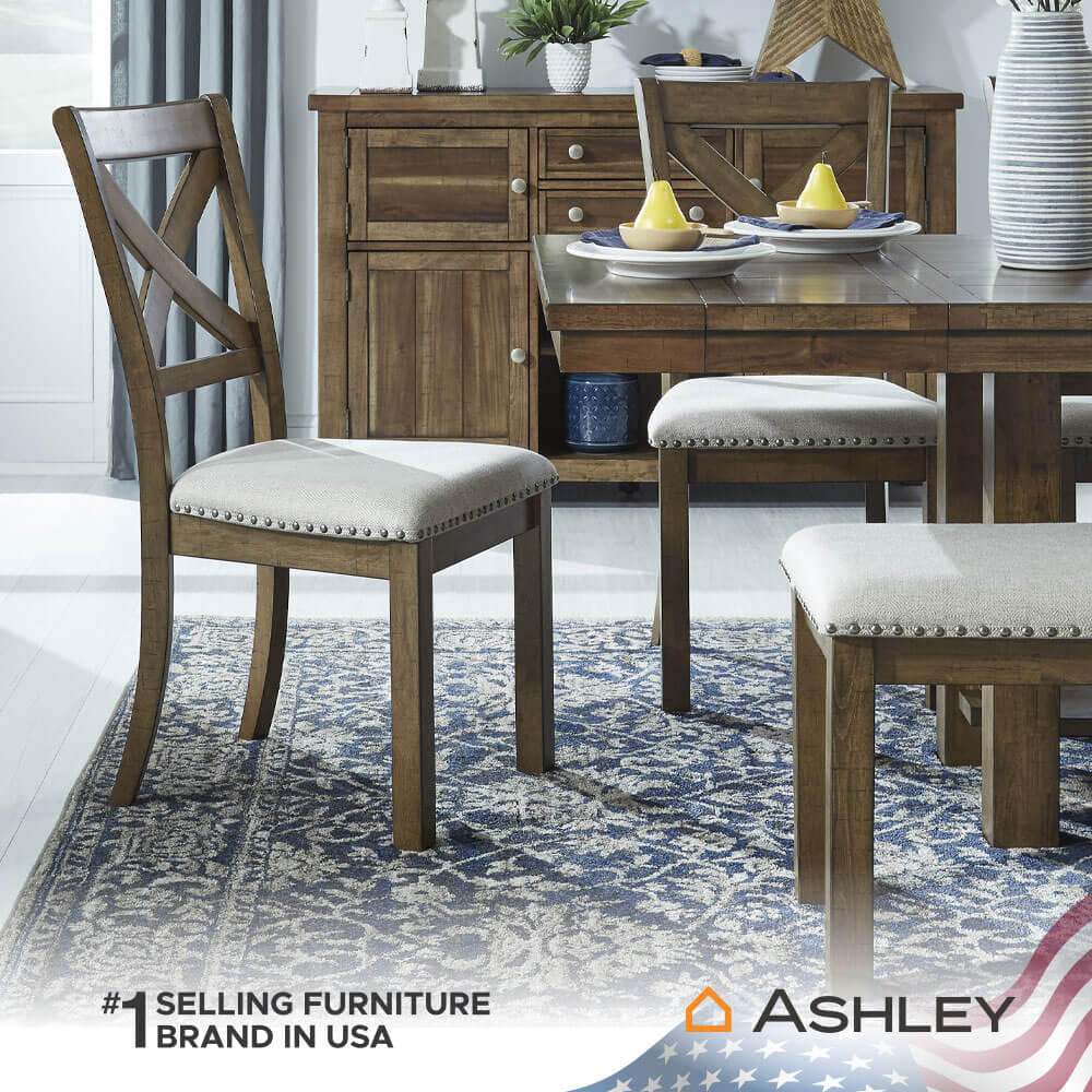 เก้าอี้ทานข้าว ASHLEY FURNITURE HOMESTORE รุ่น MORIVILLE สีเบจ_4