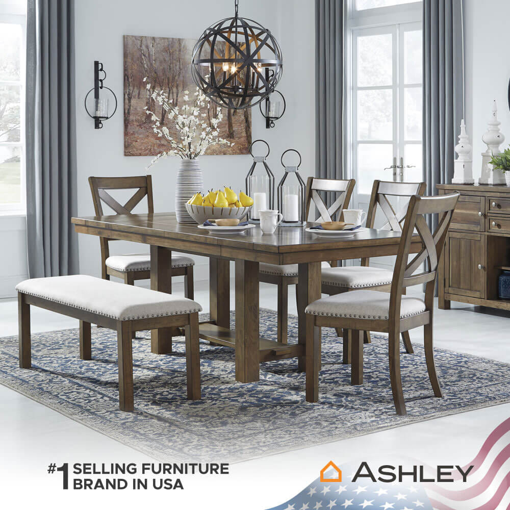 ม้านั่ง ASHLEY FURNITURE HOMESTORE รุ่น MORIVILLE/122 สีน้ำตาล_4