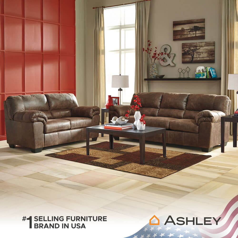 โซฟา 3 ที่นั่ง ASHLEY FURNITURE HOMESTORE รุ่น BLADEN/3 สีน้ำตาล