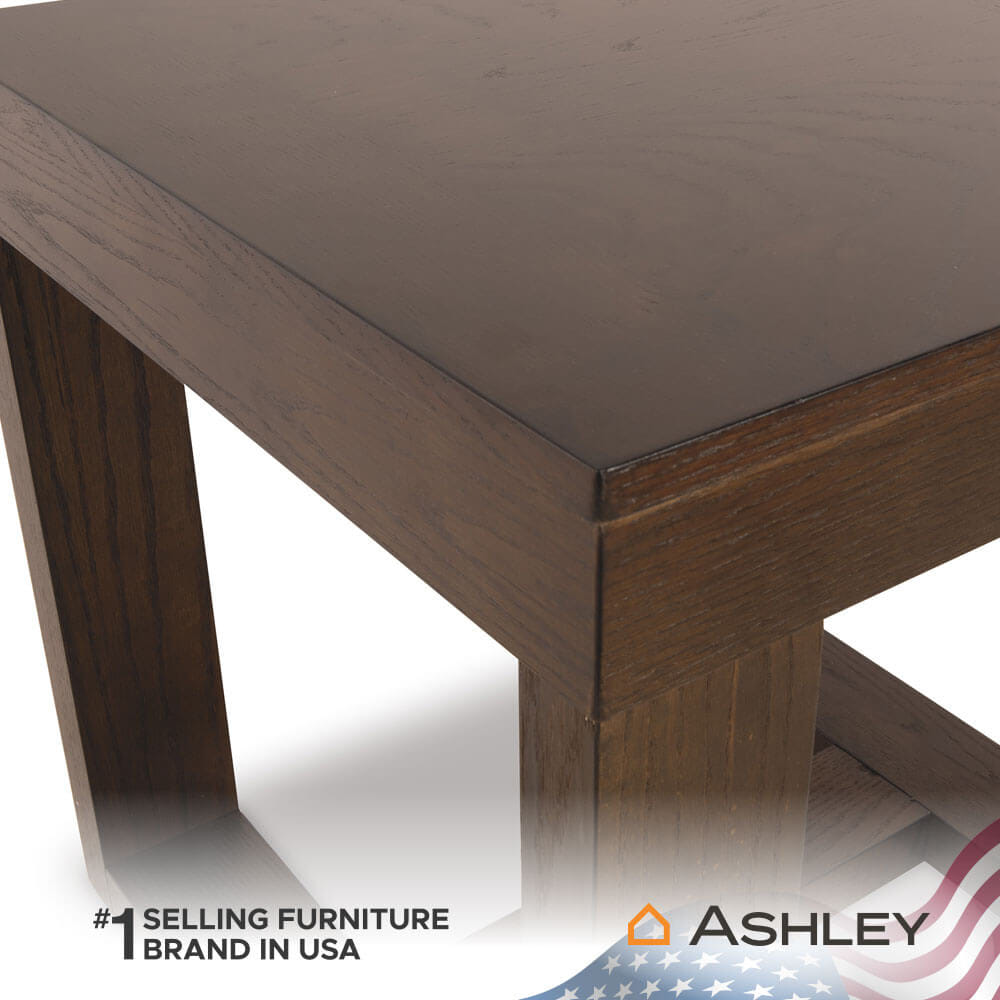 โต๊ะข้าง ASHLEY FURNITURE HOMESTORE รุ่น WATSON/60 สีน้ำตาลเข้ม
