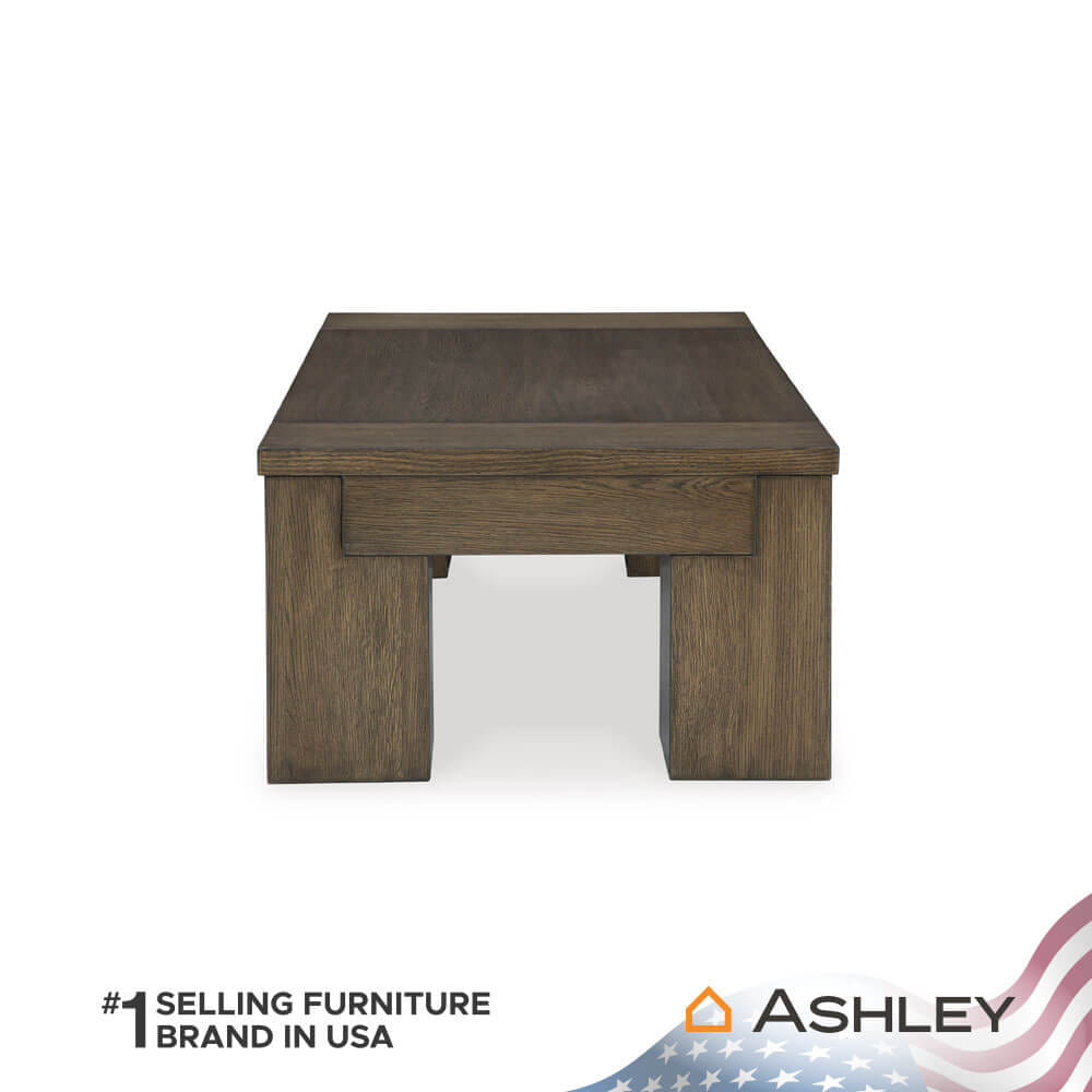 โต๊ะกลาง พร้อมลิฟท์ท็อป ASHLEY FURNITURE HOMESTORE รุ่น ROSSWAIN/137 สีน้ำตาล