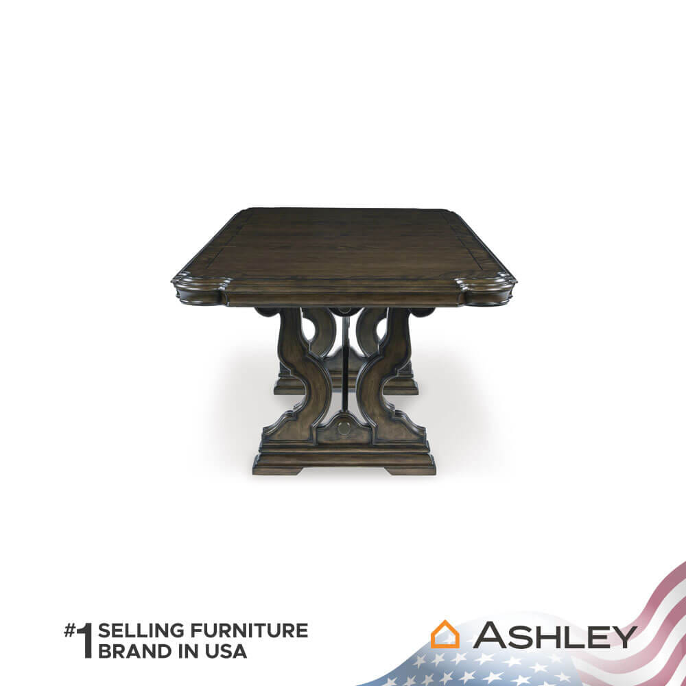 โต๊ะอาหาร ปรับขนาดได้ ASHLEY FURNITURE HOMESTORE รุ่น MAYLEE/183-275 สีน้ำตาลเข้ม