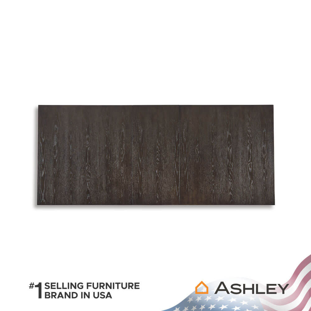 โต๊ะอาหาร ปรับขนาดได้ ASHLEY FURNITURE HOMESTORE รุ่น BURKHAUS/182-228 สีน้ำตาลเข้ม