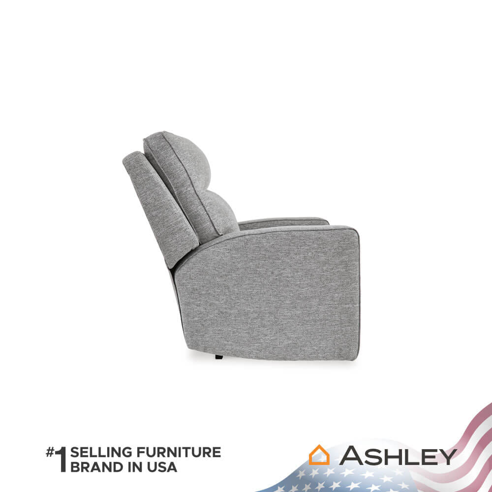 โซฟาปรับเอนไฟฟ้า 1 ที่นั่ง พร้อมพนักพิงศีรษะปรับได้ ASHLEY FURNITURE HOMESTORE รุ่น BISCOE/1RM สีเทาอ่อน