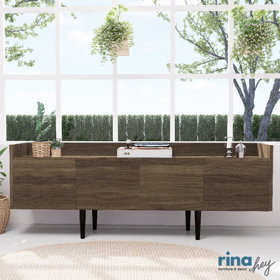 ตู้อเนกปประสงค์  RINA HEY รุ่น UNIT-A/196 สีวอลนัทเข้ม_5