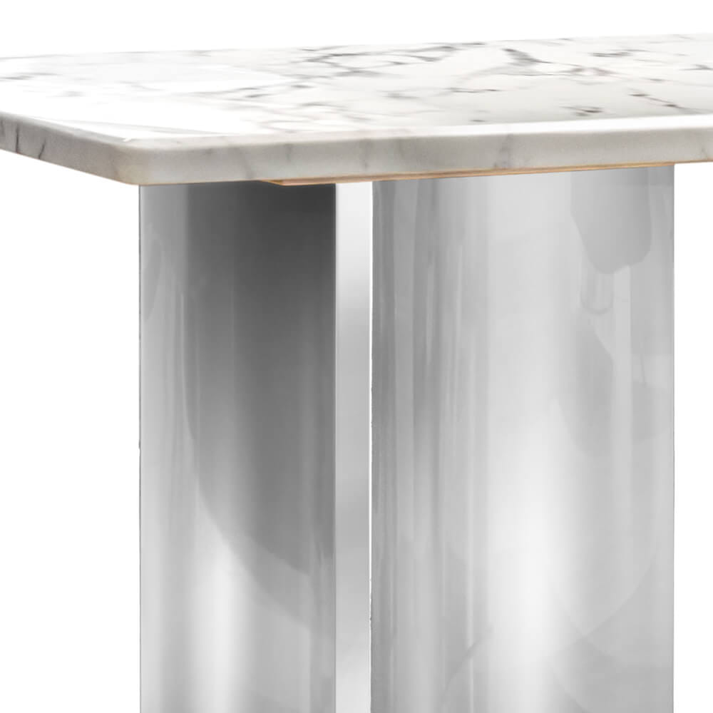โต๊ะอาหาร CHIC REPUBLIC รุ่น AEOLUS-CH/240 MARBLE สีขาว_5