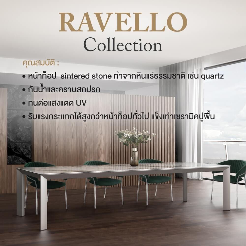 โต๊ะอาหาร CHIC REPUBLIC รุ่น RAVELLO/180 สีขาวฟลอเรนซ์_5