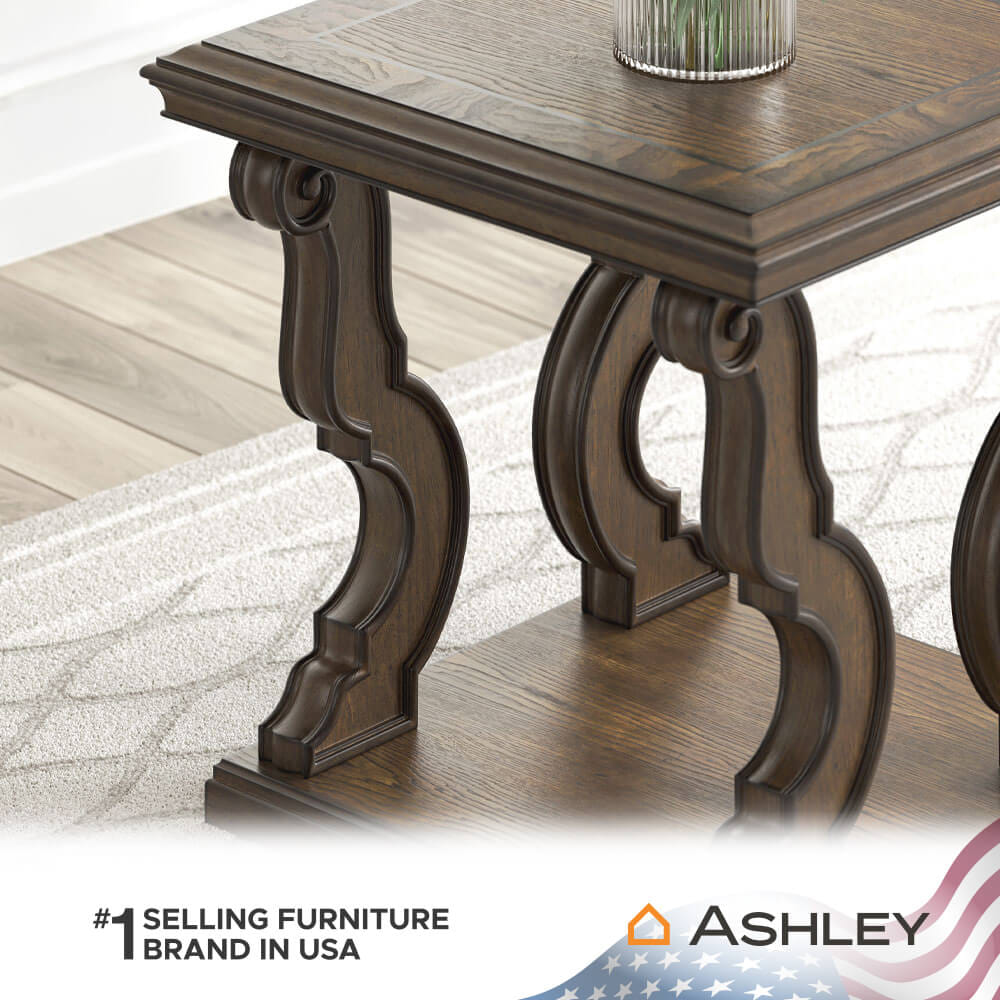 โต๊ะข้าง ASHLEY FURNITURE HOMESTORE รุ่น MAYLEE/70 ขนาด 70 ซม. สีน้ำตาลเข้ม