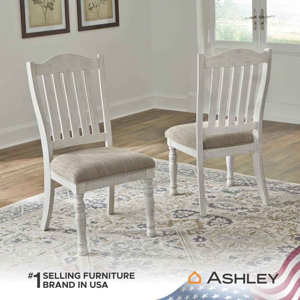 เก้าอี้ทานข้าว ASHLEY FURNITURE HOMESTORE รุ่น HAVALANCE สีขาววินเทจ_5