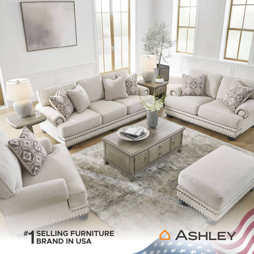 โซฟา 2 ที่นั่ง ASHLEY FURNITURE HOMESTORE รุ่น MERRIMORE/2 สีครีม