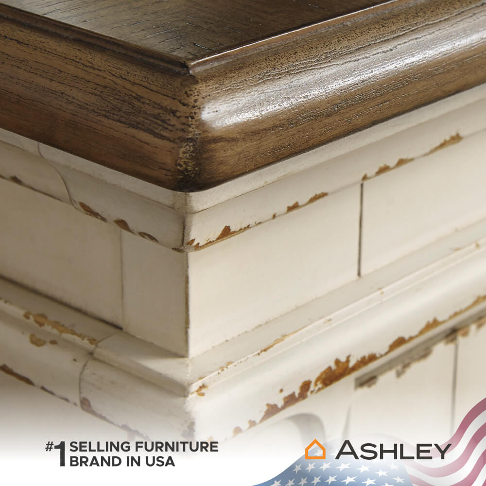 ตู้วางทีวี ASHLEY FURNITURE HOMESTORE รุ่น REALYN/187 สีขาววินเทจ