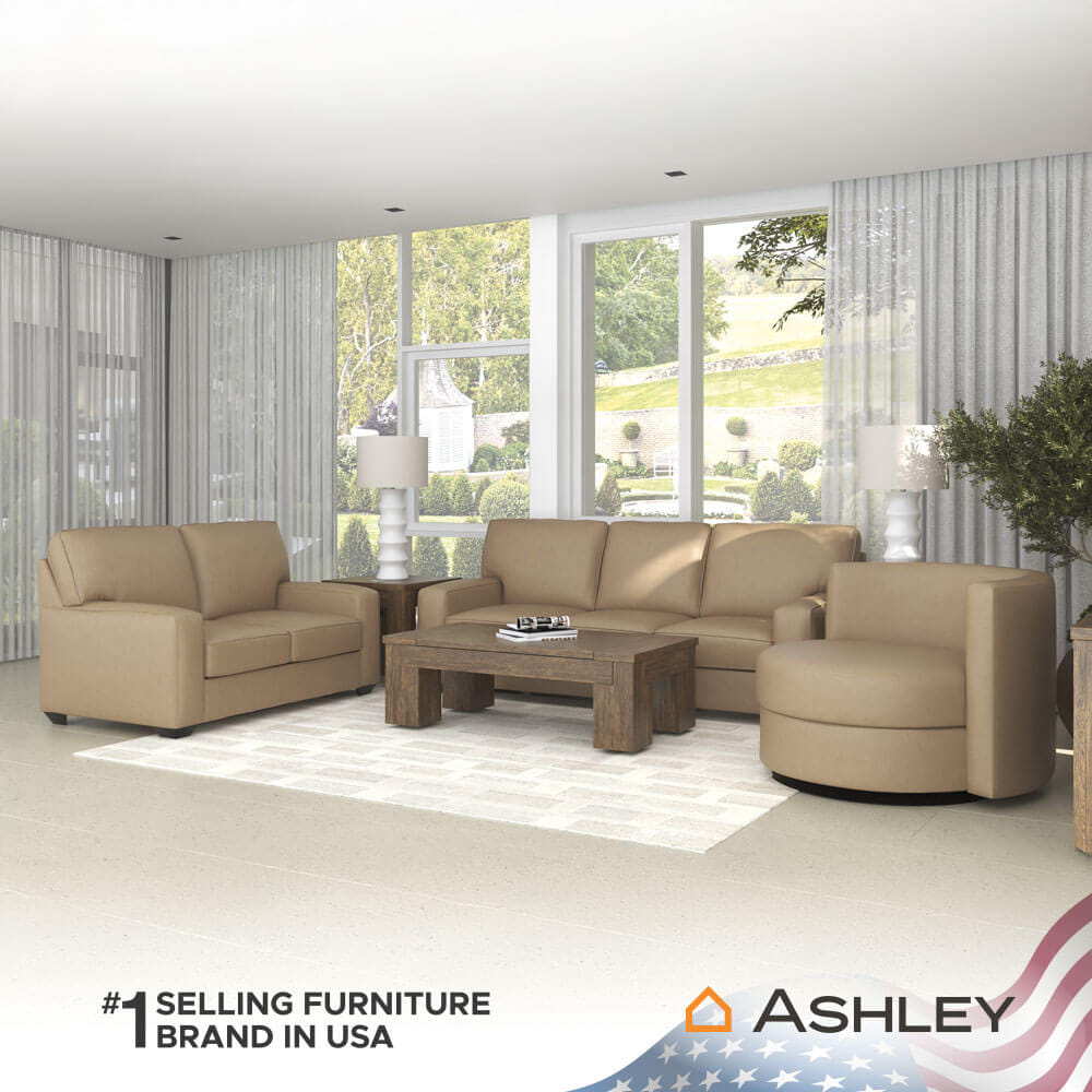 โซฟาหมุนได้ 1 ที่นั่ง ASHLEY FURNITURE HOMESTORE รุ่น PADOVA-O/1 สีน้ำตาล
