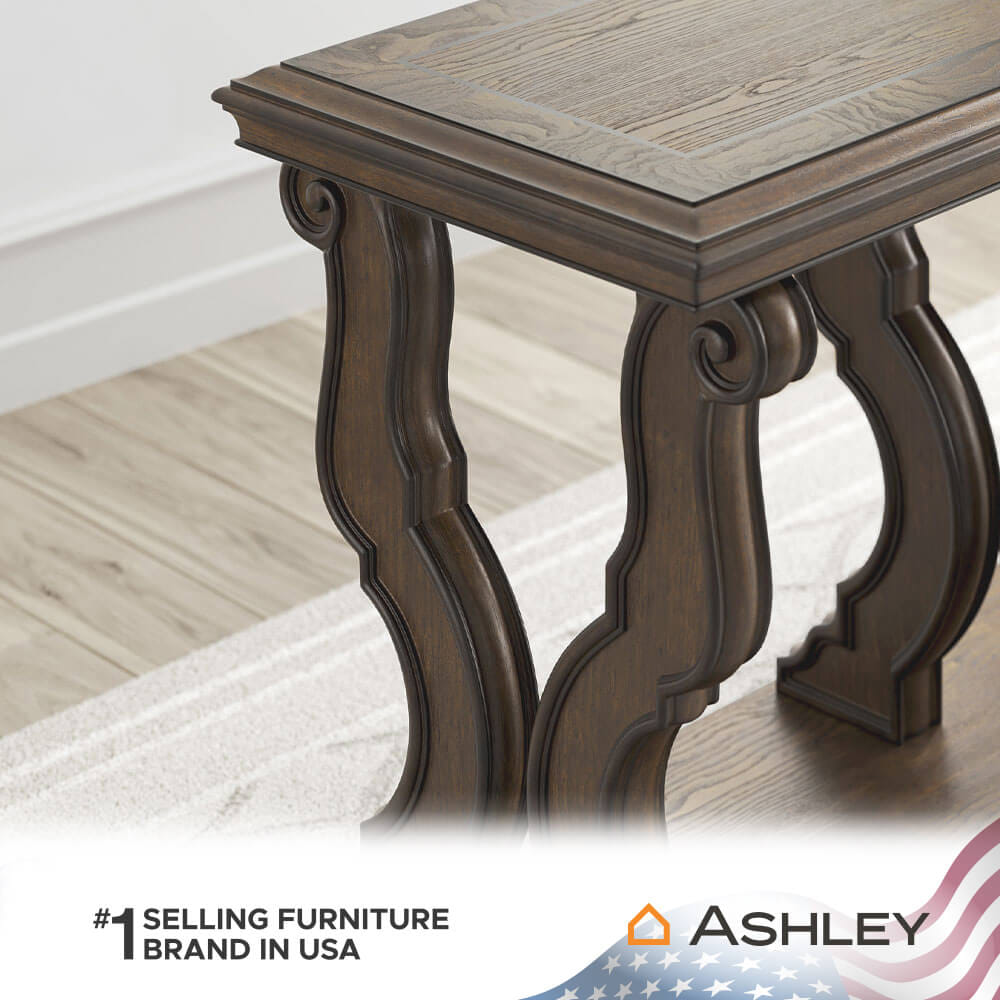 โต๊ะคอนโซล ASHLEY FURNITURE HOMESTORE รุ่น MAYLEE/130 สีน้ำตาลเข้ม