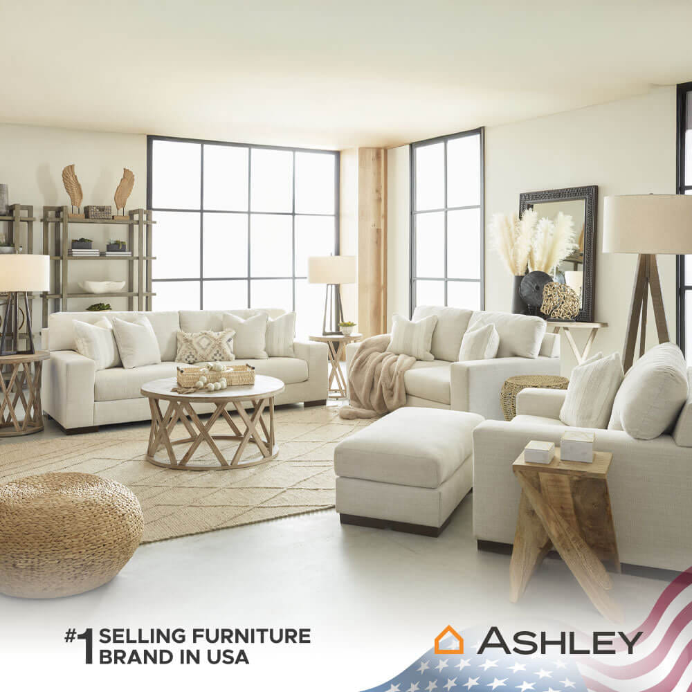 โซฟา 3 ที่นั่ง ASHLEY FURNITURE HOMESTORE รุ่น MAGGIE/3 สีครีม