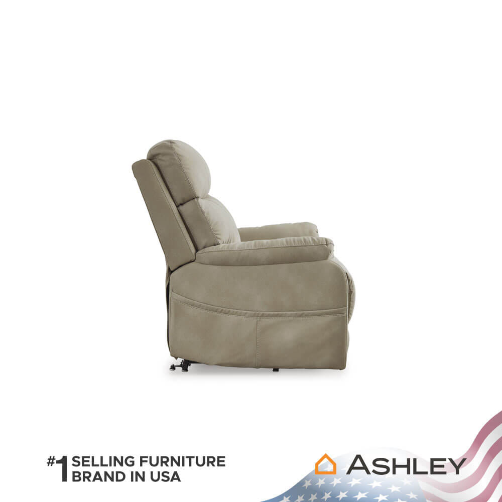 โซฟาปรับเอนไฟฟ้า 1 ที่นั่ง ASHLEY FURNITURE HOMESTORE รุ่น NEXT-GEN DURAPELLA/1RM สีน้ำตาลอ่อน