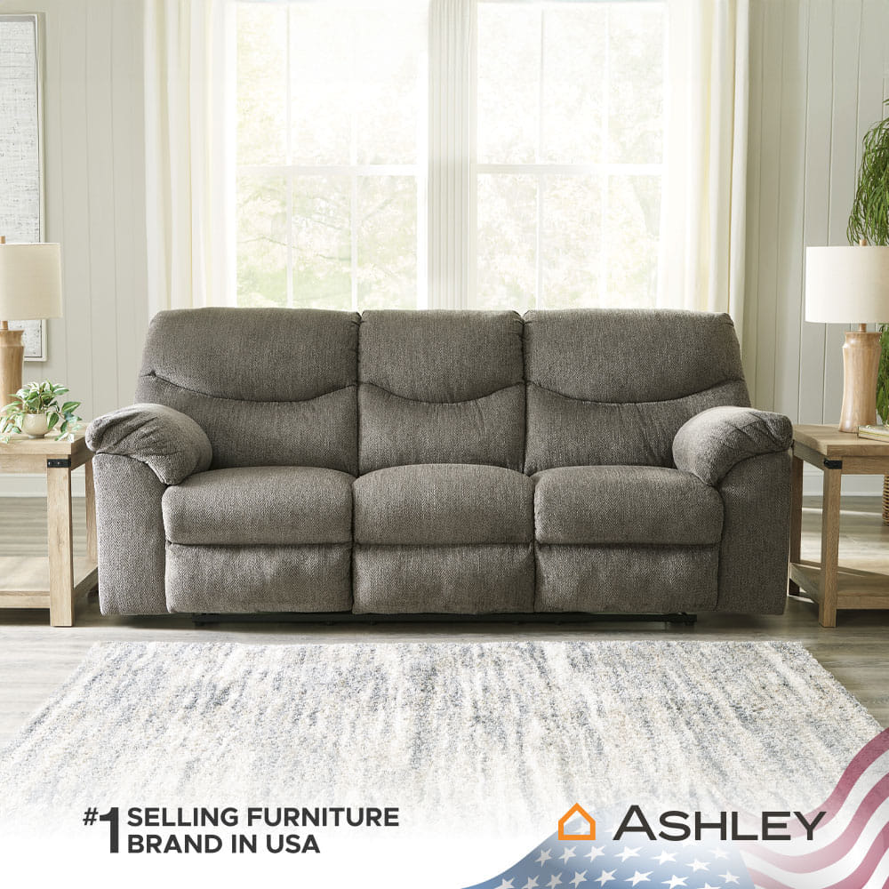 โซฟาปรับเอนนอน 3 ที่นั่ง ASHLEY FURNITURE HOMESTORE รุ่น ALPHONS/3RR สีน้ำตาล