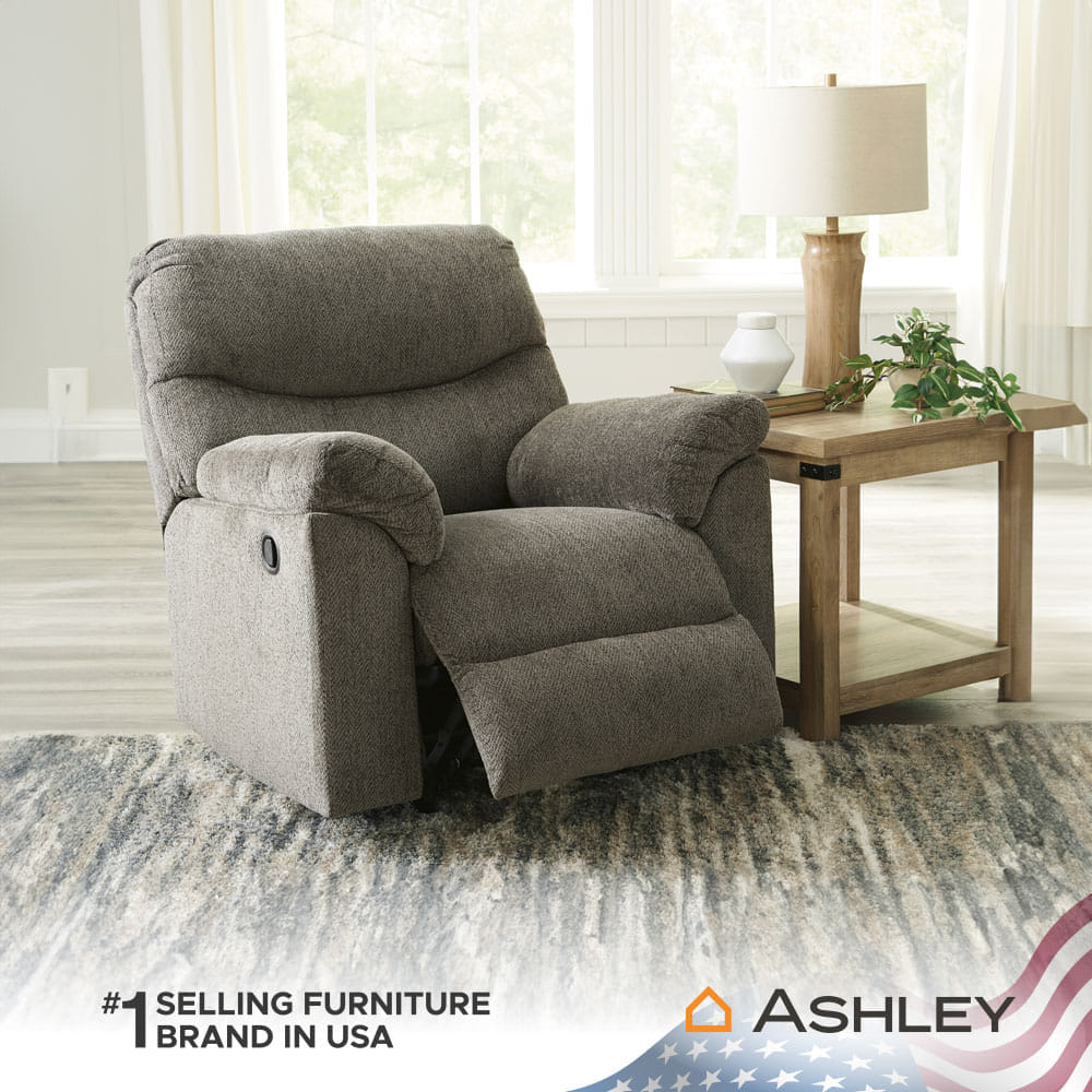 เก้าอี้ปรับเอนนอน 1 ที่นั่ง ASHLEY FURNITURE HOMESTORE รุ่น ALPHONS/1R สีน้ำตาล
