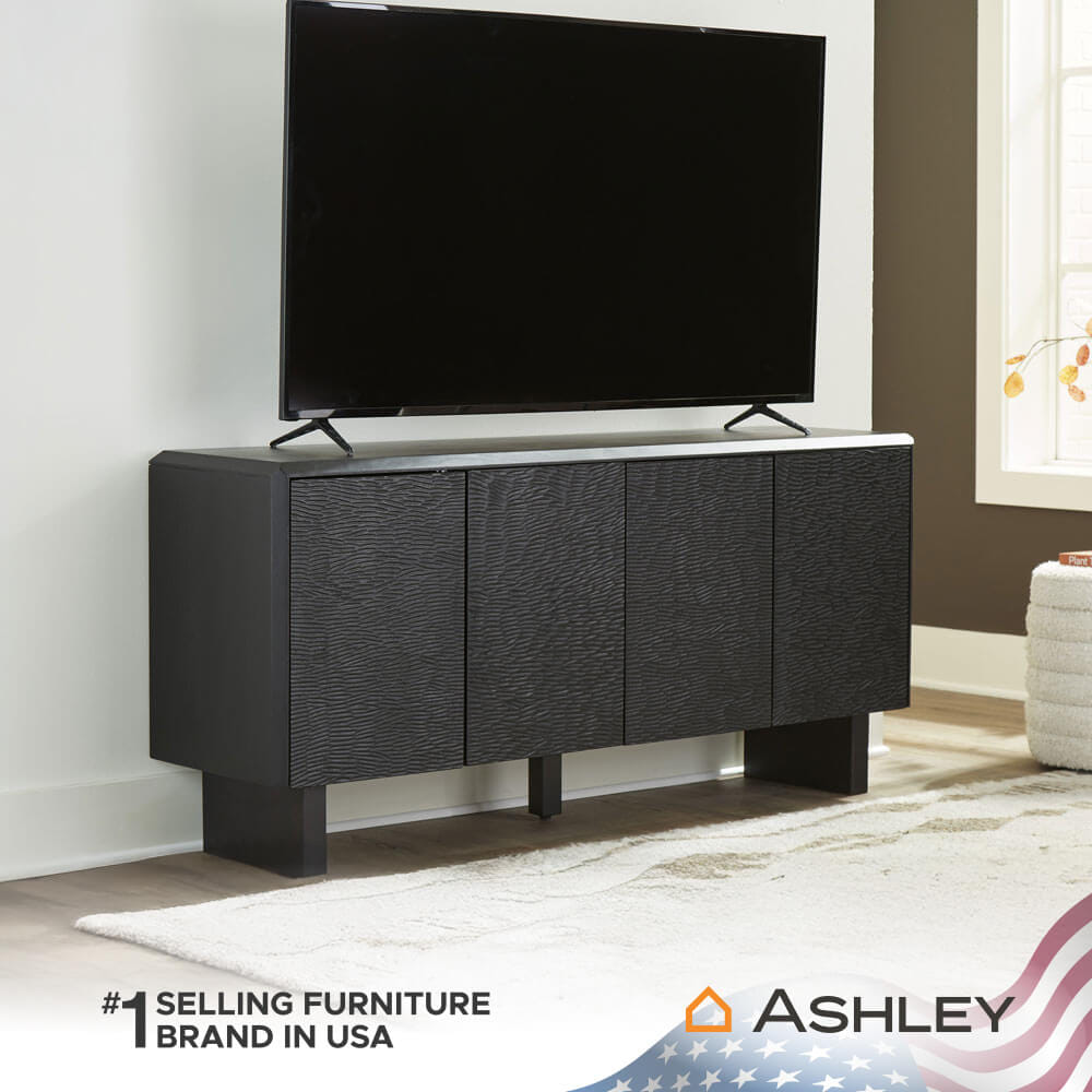 ตู้เตี้ยบานเปิด ASHLEY FURNITURE HOMESTORE รุ่น FARRELMORE/165 สีดำ