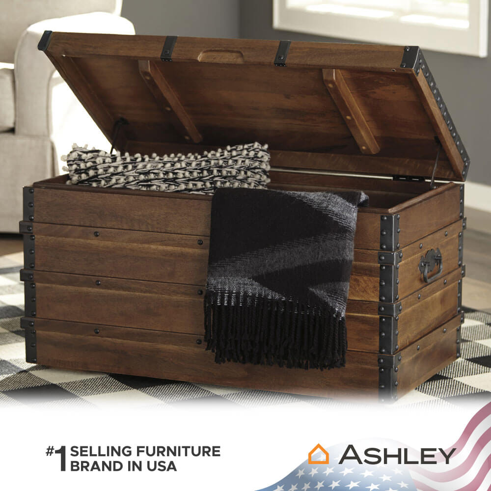 โต๊ะกลาง พร้อมที่เก็บของ ASHLEY FURNITURE HOMESTORE รุ่น KETTLEBY/87 สีน้ำตาล_6