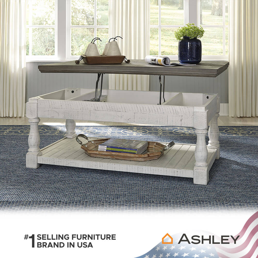 โต๊ะกลาง พร้อมลิฟท์ท็อป ASHLEY FURNITURE HOMESTORE รุ่น HAVALANCE/121 สีขาววินเทจ_6