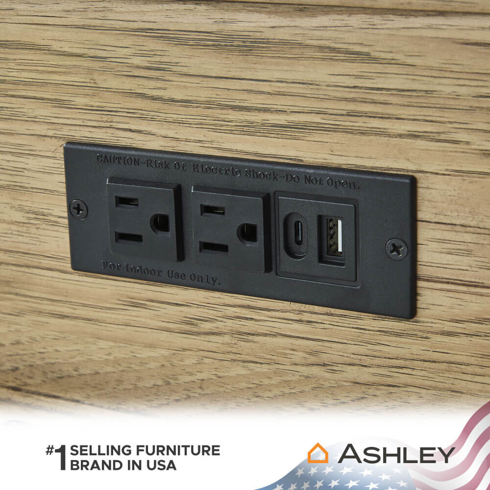 โต๊ะข้าง ASHLEY FURNITURE HOMESTORE รุ่น SHARLANCE/50 สีน้ำตาลอ่อน