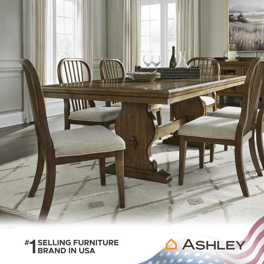 เก้าอี้ทานข้าว ASHLEY FURNITURE HOMESTORE รุ่น STURLAYNE-A สีน้ำตาล