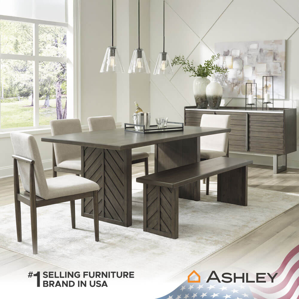 ม้านั่ง ASHLEY FURNITURE HOMESTORE รุ่น ARKENTON/147 สีน้ำตาลเข้ม_6
