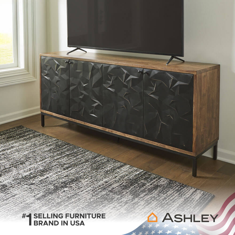 ตู้เตี้ยบานเปิด ASHLEY FURNITURE HOMESTORE รุ่น DORANNBY/177 สีน้ำตาล